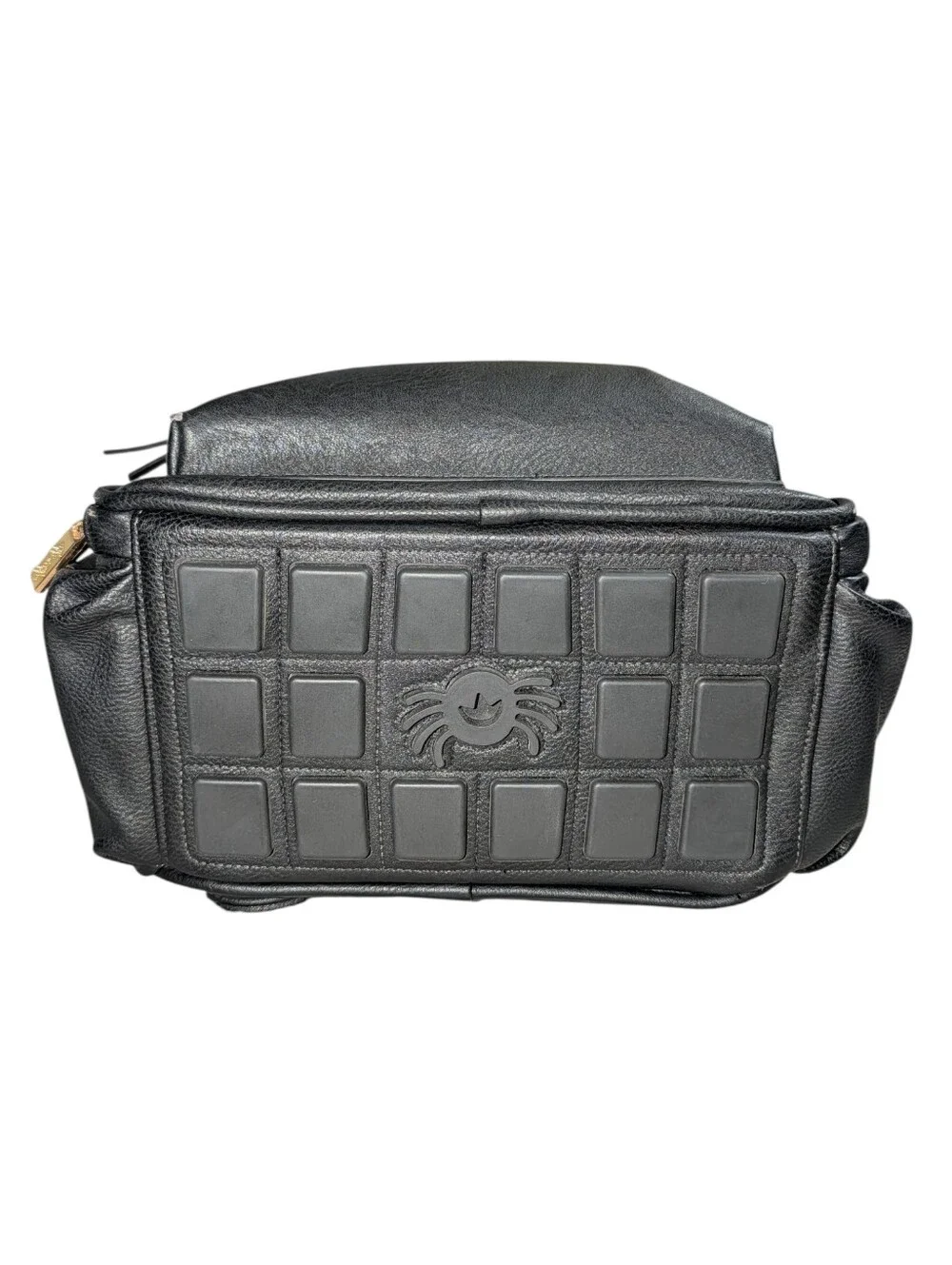 Itzy Ritzy Mini Diaper Bag Backpack Black And Gold Hardware